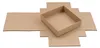 Scatola pieghevole 22 x 22 x 6 cm, marrone, con coperchio, Anteprima dell’immagine prodotto 2