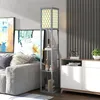 HOMCOM Stehlampe Wohnzimmer Dimmbar Stehleuchte mit Regal, Produktbild-Vorschau 8