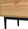A close-up view of the bottom section of a wooden sideboard, showing its legs and the wood grain. Anteprima dell’immagine prodotto
