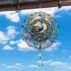 GKA Edelstahl Windspiel Ø 25 cm GK9 Pfau Gartendeko hängend Produktbild-Vorschau 4