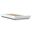 Bettgestell mit LED Weiß 90x190 cm Holzwerkstoff Produktbild-Vorschau 1