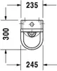Duravit Urinal Starck 3 24,5x30cm, Zul. von oben, Rimless, Produktbild-Vorschau 3