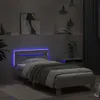 A bedroom scene at night, featuring a bed with LED lighting. Anteprima dell’immagine prodotto