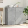 vidaXL Příborník betonový šedý 79x38x80 cm materiál na bázi Náhled obrázku produktu 3