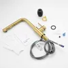 Küchenarmatur Edelstahl 304 Gold gebürstet 400mm Produktbild-Vorschau 11