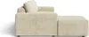 A side view of a beige sectional sofa with an ottoman. Náhled obrázku produktu