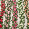 220 cm künstliche Rosengirlande, realistische Produktbild-Vorschau 4