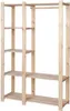 STOLMAK Garderobenständer Holz 110x170x38 cm Kiefernholz Produktbild-Vorschau 4