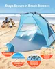 VEVOR Pop-Up Strandmuschel Sonnenschutz für 4 Personen, UPF Produktbild-Vorschau 4