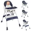 LEADZM Hochstuhl Baby 2-in-1 Vertehllbar und Klappbar Produktbild-Vorschau 1