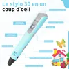 Fleau Kids 3D Pen Starter Pack Bleu L - 36m filament - 12 Voir les images du produit 3