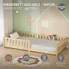 ML-Design Kinderbett 90x200 cm Natur Bodenbett für Kinder Produktbild-Vorschau 2