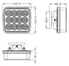 Bezdrátová svítidla s magnetem, 12 V / 24 V, LED, oranžová Náhled obrázku produktu 2