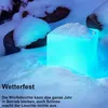 Bonetti LED Solar Gartenleuchte Würfel / Cube / Farbwechsel Produktbild-Vorschau 7