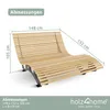 holz4home® Waldliege aus Holz I Wellenholzliege Holzliege Produktbild-Vorschau 5
