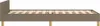 vidaXL Bettgestell mit Kopfteil ohne Matratze Taupe 90x200 Produktbild-Vorschau 5