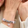 Slide Charm Herz von PANDORA aus 925er Silber, rosa Opal, Produktbild-Vorschau 8