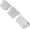 Three white plastic containers are arranged diagonally on a white background. Produktbild-Vorschau