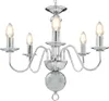 vidaXL Żyrandol srebrny 5×E14 żarówek Podgląd zdjęcia produktu 7