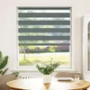 vidaXL Doppelrollo Dunkelgrau 115x100 cm Stoffbreite 110,9 Produktbild-Vorschau 1