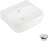form&style Handwaschbecken BARBUDA 46 x 40 cm weiß glänzend Produktbild-Vorschau 2