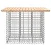 vidaXL Tuintafel van gabionen, 100x102x72 cm, massief Productafbeelding-voorbeeld 4