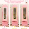 COSTWAY Kinderkast voor sieraden met verlichting, 2-in-1 Productafbeelding-voorbeeld 7