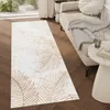 Tapiso Läufer CRYSTAL Modern Beige Gold Braun Wohnzimmer  Produktbild-Vorschau 1