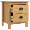 vidaXL Tables de nuit Hill 2 pcs. 46x35x49,5 cm pin massif Voir les images du produit 11