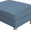 Dekoria Bezug für Karlstad Hocker, blau, Husse, Karstadt Produktbild-Vorschau 2