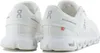 A pair of white ON Running Cloud sneakers shown from the back. Náhled obrázku produktu