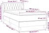 Boxspringbett mit Matratze Taupe 90x200 cm Stoff Produktbild-Vorschau 7