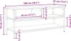 Sada TV skríň vidaXL Artisan – dub 100 x 35 x 45 cm, Náhľad obrázku produktu 8