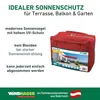 Sonnensegel Rechteck, 2x3m, rot, wasserabweisend Produktbild-Vorschau 6