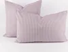 Kissenhülle Dobby Streifen lila beige div. Größen von Produktbild-Vorschau 4