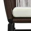vidaXL Gartenstühle 2 Stk. Braun PE-Rattan -  Gartenstühle Produktbild-Vorschau 8