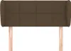 Kopfteil mit Ohren Dunkelbraun 93x23x78/88 cm Stoff Produktbild-Vorschau 3