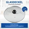 Glasdeckel 28cmØ Pfannendeckel Kochtopfdeckel universal mit Produktbild-Vorschau 2