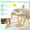 COSTWAY : table pour enfants avec 2 chaises, ensemble de 3 Voir les images du produit 4