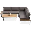 BEAUTYSOFA | MADISON Gartenlounge Ecksofa Dunkelgrau – Produktbild-Vorschau 6