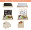 Magnetisches Holzpuzzle mit Doppelseitiger Tafel, 110 Stück Produktbild-Vorschau 4