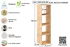 Etagère 4 cases bois 140cm - Astigarraga - DINAMIC-4 - Voir les images du produit 3