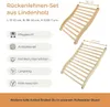 Hofmeister Sauna Set Rückenlehne Lindenholz Rückenstütze Produktbild-Vorschau 6