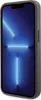 A close-up side view of a smartphone in a brown case, displaying a blue abstract wallpaper. Náhled obrázku produktu