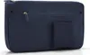 A navy blue shopper bag with gold zipper details is shown against a white background. Anteprima dell’immagine prodotto