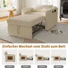 UnboxG Schlafsofa für 1 Person, beige, Chenille-Stoff, Produktbild-Vorschau 8