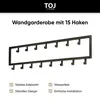TOJ Living Armadio a muro - 80CM - 15 Ganci - Ganci per Anteprima dell’immagine prodotto 3