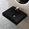 doporro Vasque à Poser 60cm avec Bonde Lavabo Suspendu Noir Voir les images du produit 1