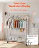 VEVOR Vešiak na kabáty Vešiak na kolieskach s 2 Náhľad obrázku produktu 3