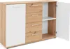 Sideboard >Jacklin< in Artisan Eiche Weiß - Produktbild-Vorschau 3